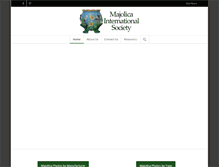 Tablet Screenshot of majolicasociety.com